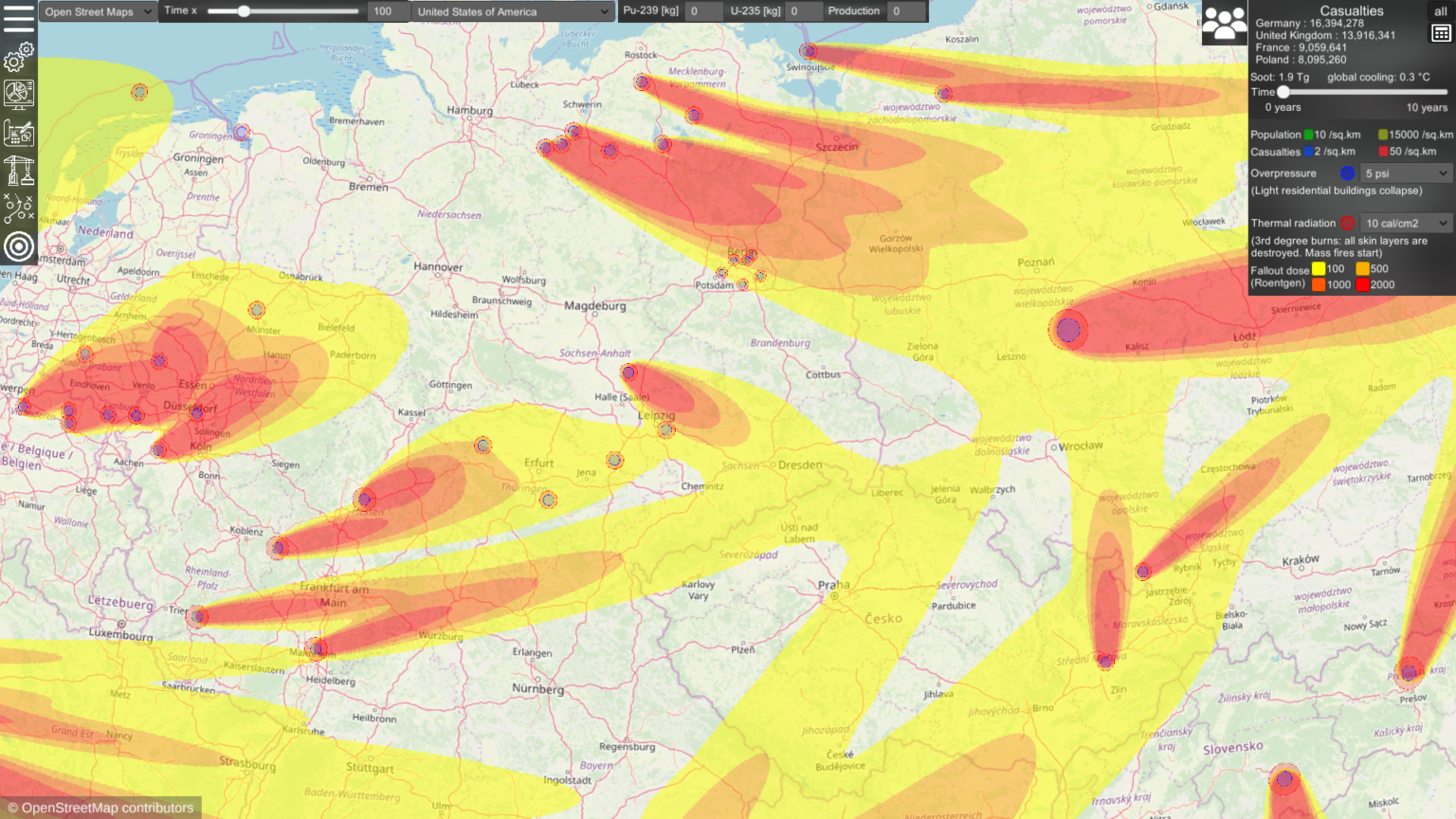 Nuclear War Simulator | A Nuclear Conflict Simulation And Visualisation ...